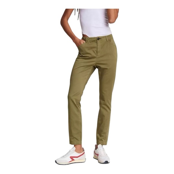 RAG & BONE FIELD CHINO Green Moss, size 30 NWOT High rise ankle length - Picture 2 of 12
